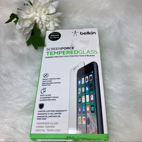 belkin Other - Belkin ScreenForce Tempered Glass Screen Protector iPhone 8/7/6S/6 NEW!